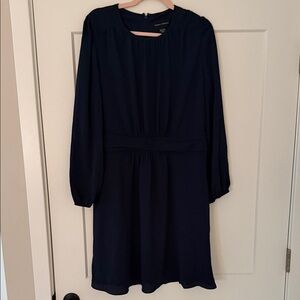 Donna Morgan Midnight Blue Long Sleeve Dress